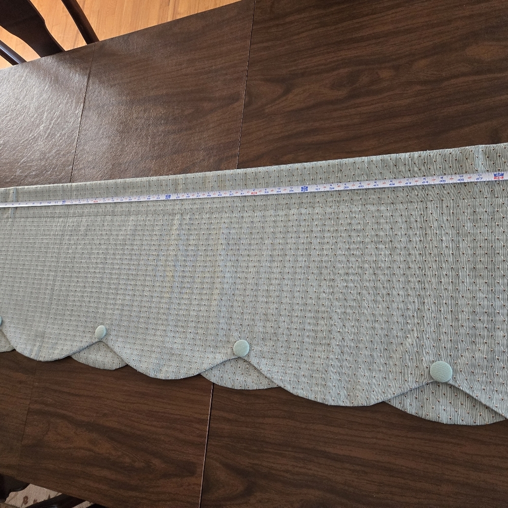 Handmade 52" Valance - Sage Green